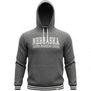 Nebraska Huskers Colosseum Hoodie Mens XL Heather Gray NCAA Pullover Cornhuskers